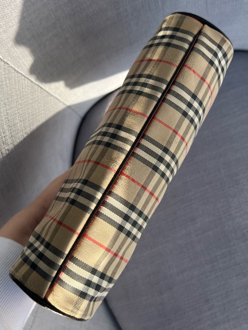 Burberrys plaid pouch cosmetic bag clutch - Picture 6 of 13